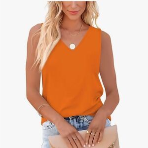 AISEW  Sleeveless V Neck Tank Top Sz XL